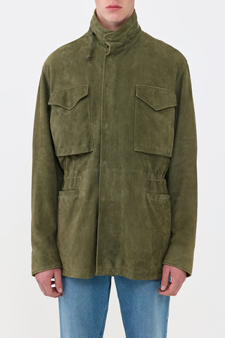 Darwin M64 Jacket in Olive Suede