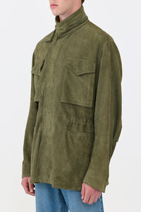 Darwin M64 Jacket in Olive Suede