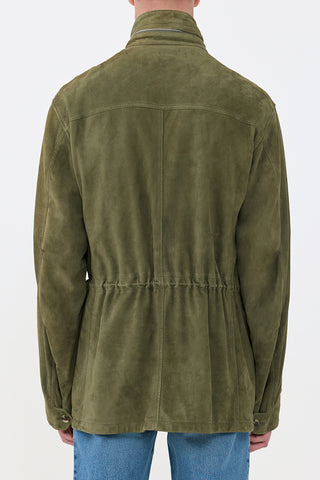 Darwin M65 Jacket in Olive Suede M
