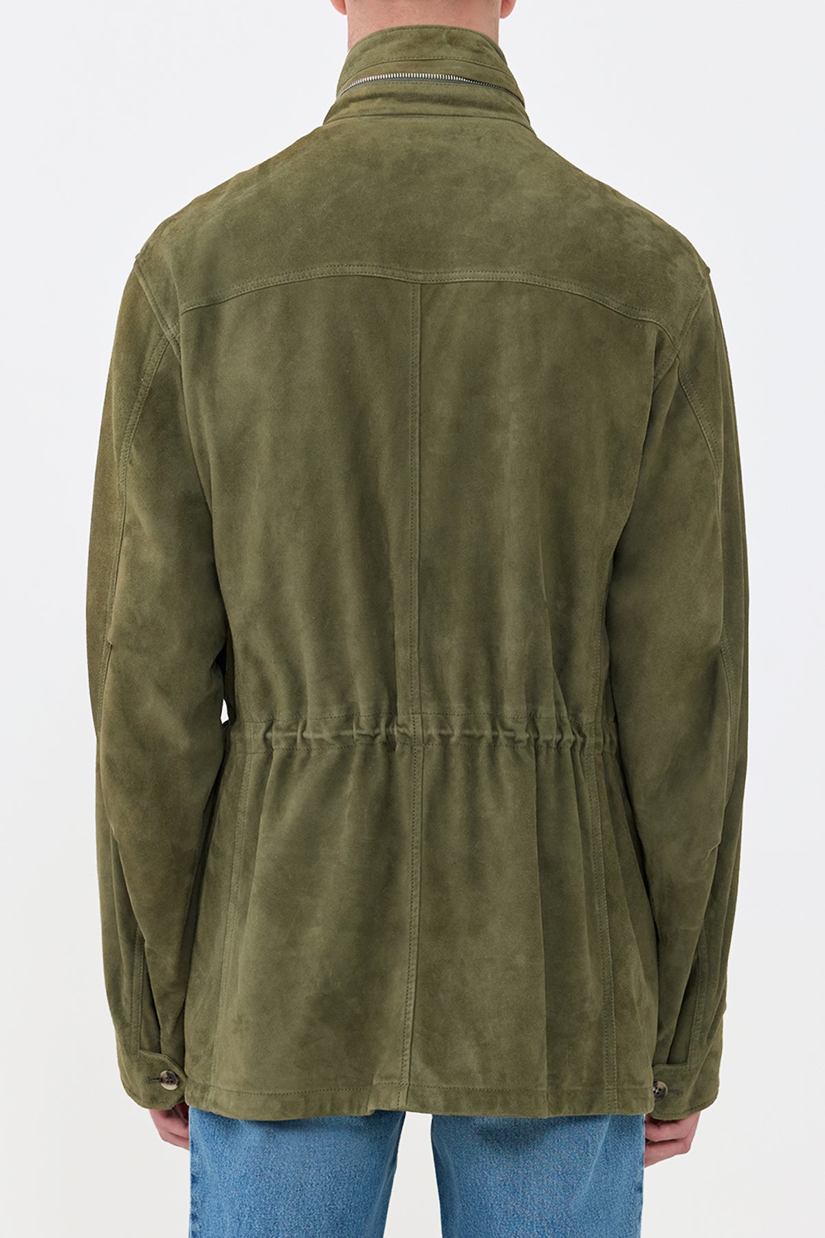 Darwin M64 Jacket in Olive Suede