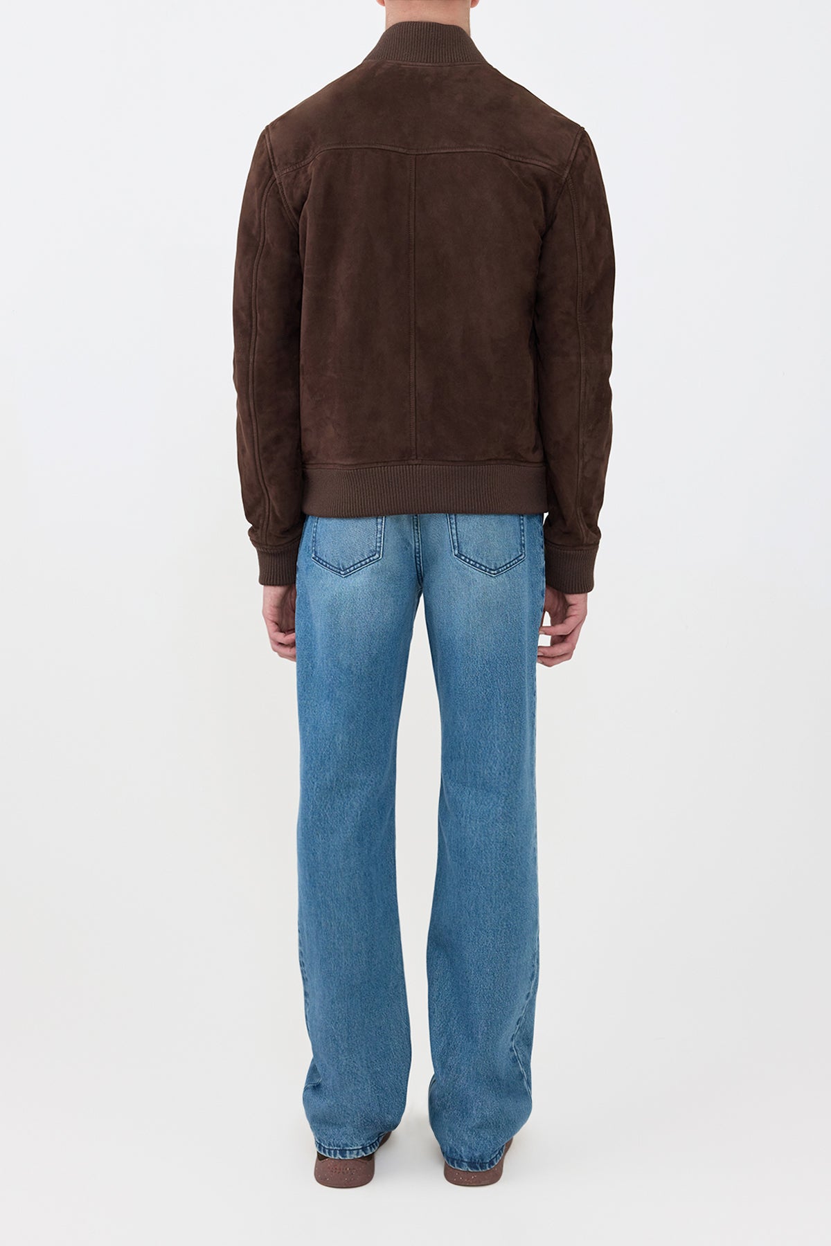 Greg Bomber in Chocolate Suede