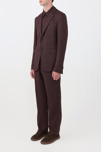 Irving Jacket in Burnt Sienna Virgin Wool Cashmere