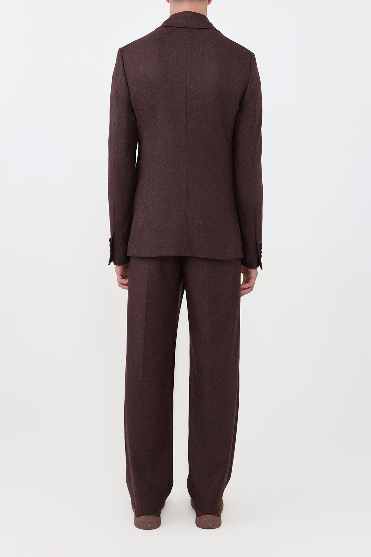 Irving Jacket in Burnt Sienna Virgin Wool Cashmere