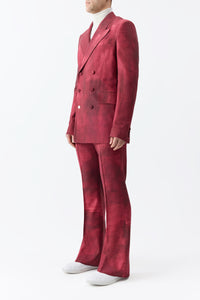 Nico Blazer in Bordeaux Virgin Wool