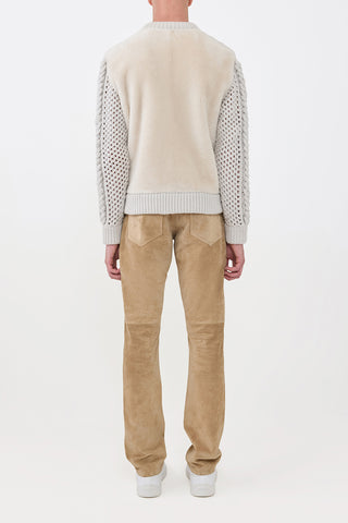 Ivory Talus Knit Pullover - Back View | Gabriela Hearst