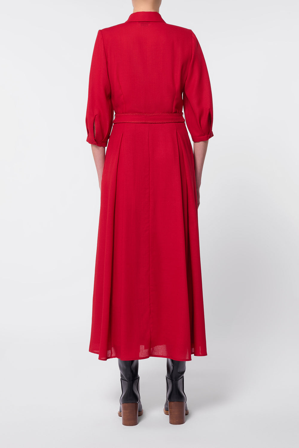ワンピース Garnier Pleated Dress ONE33 Social | The Perry | Plunging Pleated Printed Chiffon