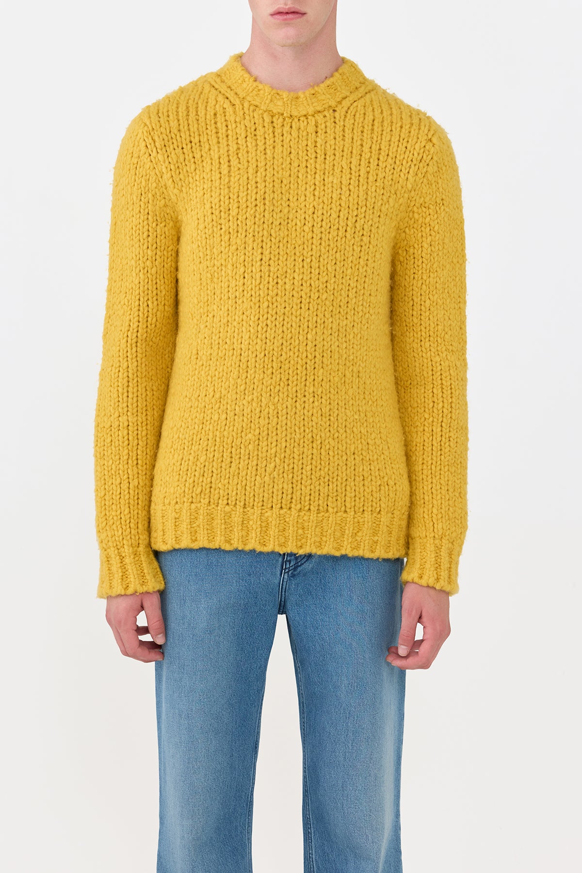 Lawrence Knit Sweater in Golden Birch Welfat Cashmere