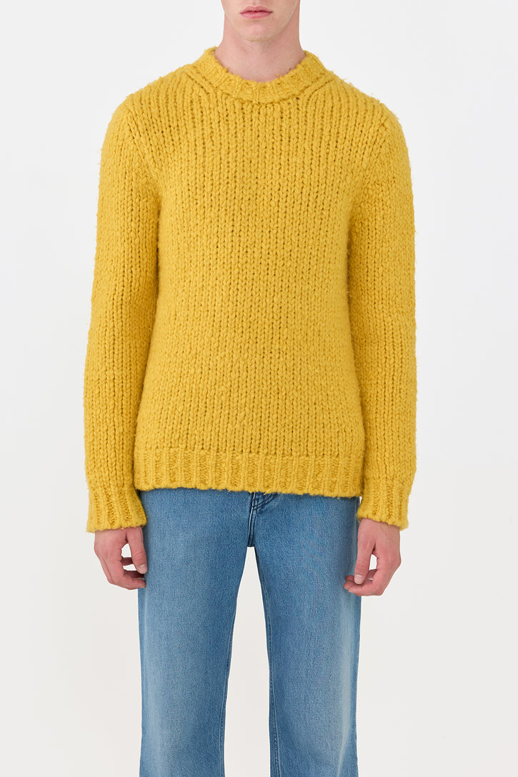 Lawrence Knit Sweater in Golden Birch Welfat Cashmere