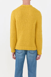 Lawrence Knit Sweater in Golden Birch Welfat Cashmere