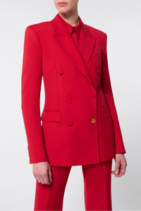 Gavin Blazer in Scarlet Red Sportswear Wool