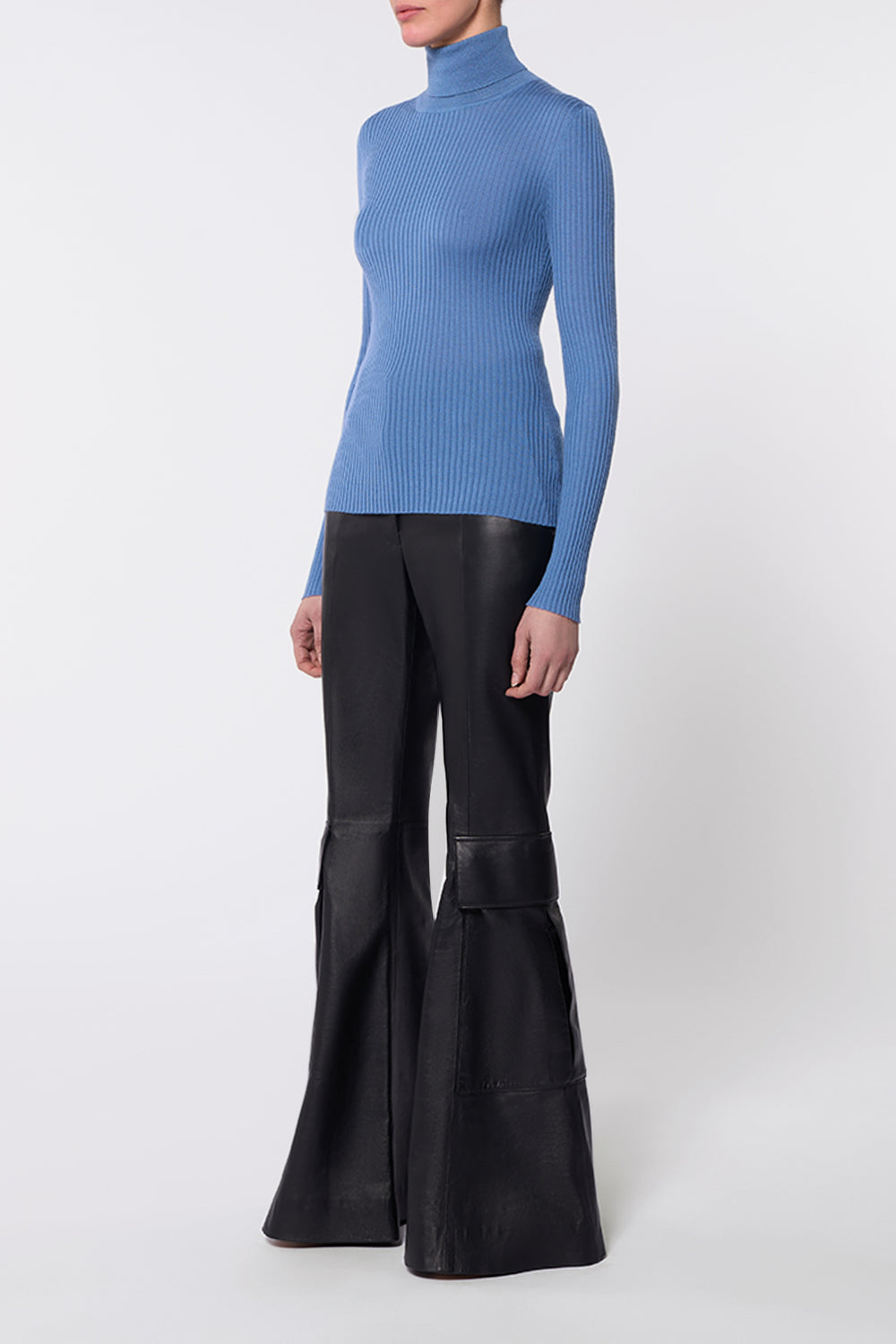 GABRIELA HEARST ボトルネックニット ネイビー S カシミヤ GABRIELA HEARST ボトルネックニット ネイビー S カシミヤ