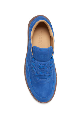 Cobalt Nubuck Ohio Sneakers - Top View Interior Detail | Gabriela Hearst