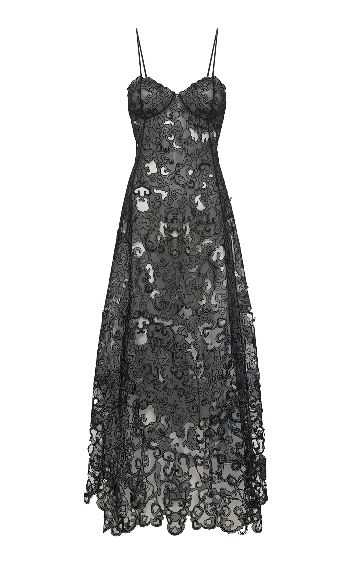 Women's Black Silk Organza Luma Dress | Gabriela Hearst
