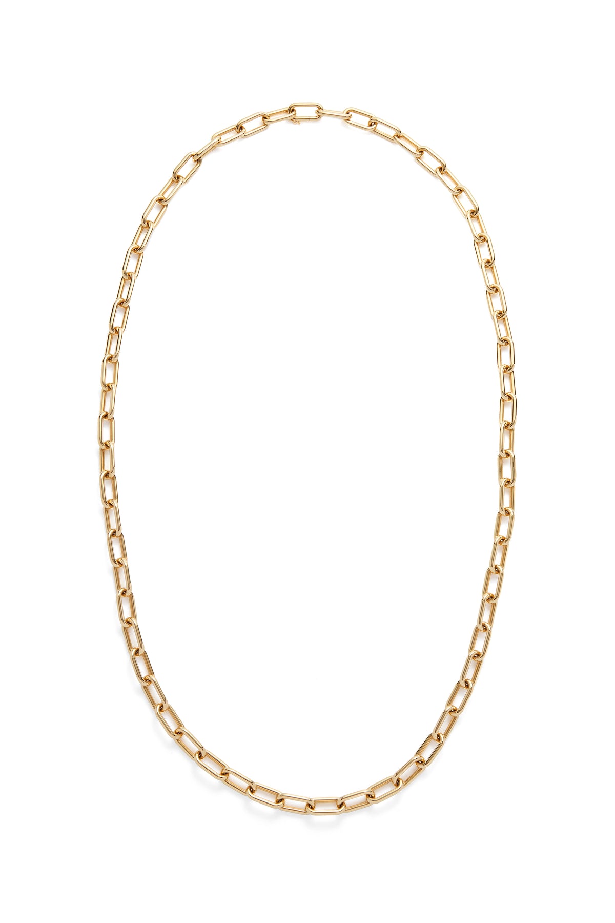 Large Link Necklace in 18K Yellow Gold (Small Links)