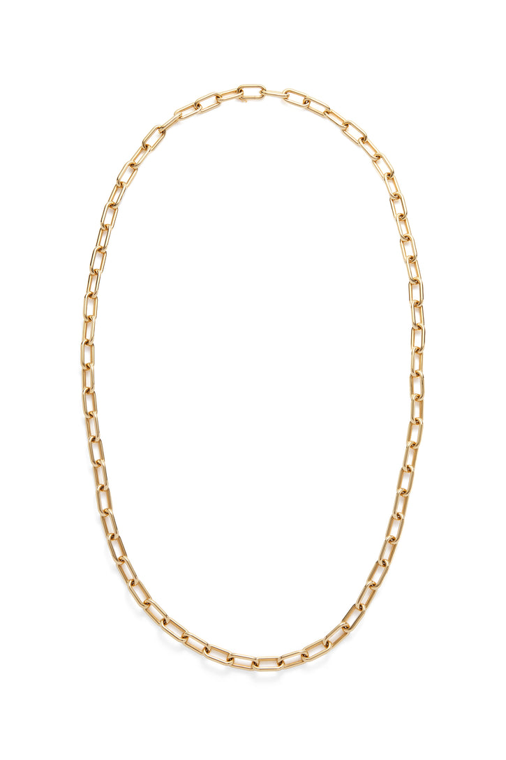 Large Link Necklace in 18K Yellow Gold (Small Links)