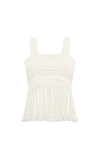 Lilea Knit Top in Ivory Cashmere