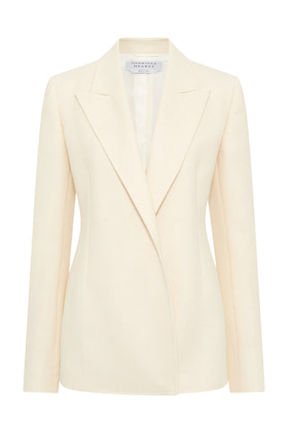 Mairi Blazer in Ivory Alpaca Wool