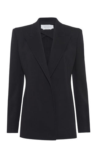 Black Cashmere Jersey Mairi Blazer - Flat Lay | Gabriela Hearst