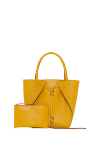 Small Marija Tote Bag in Golden Birch Nappa Leather
