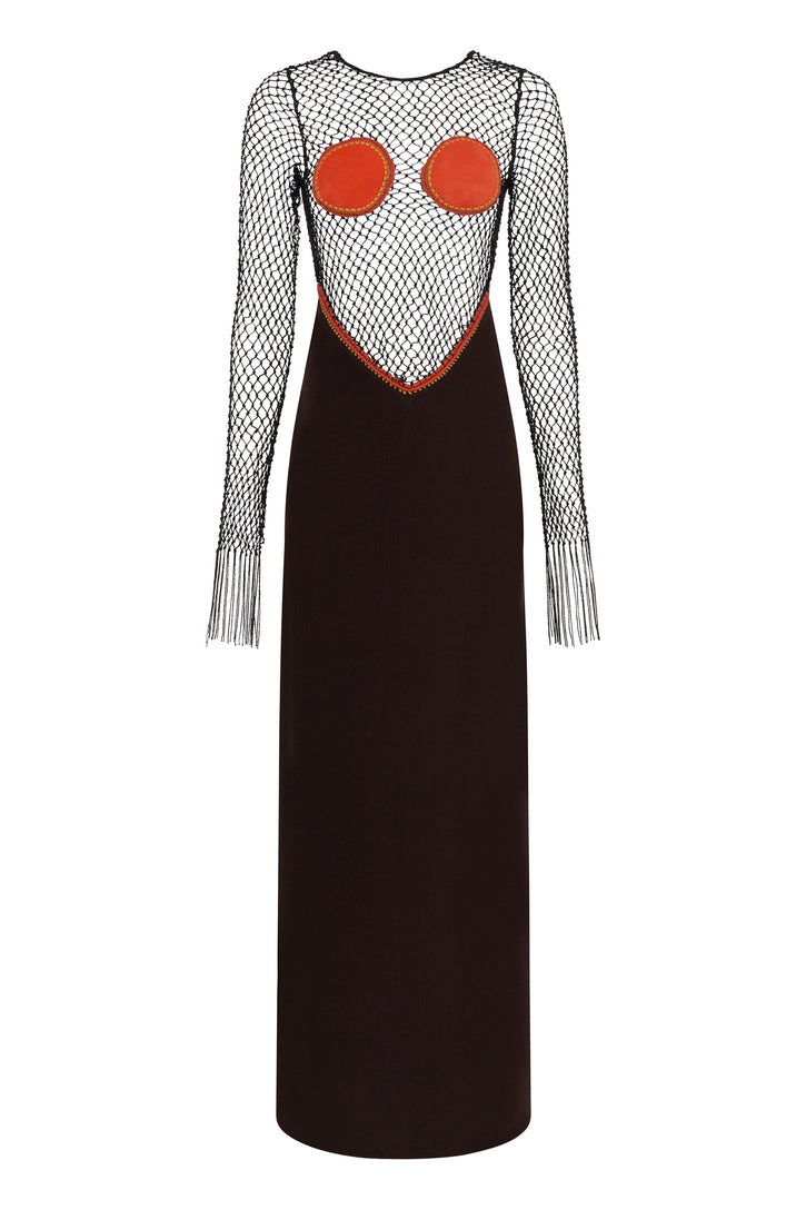 Lilith Knit Dress In Multi Wool Cashmere