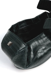 Nina Bag in Green Crocodile Leather