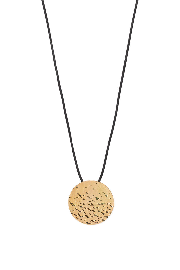 Moon Pendant in 18K Yellow Gold