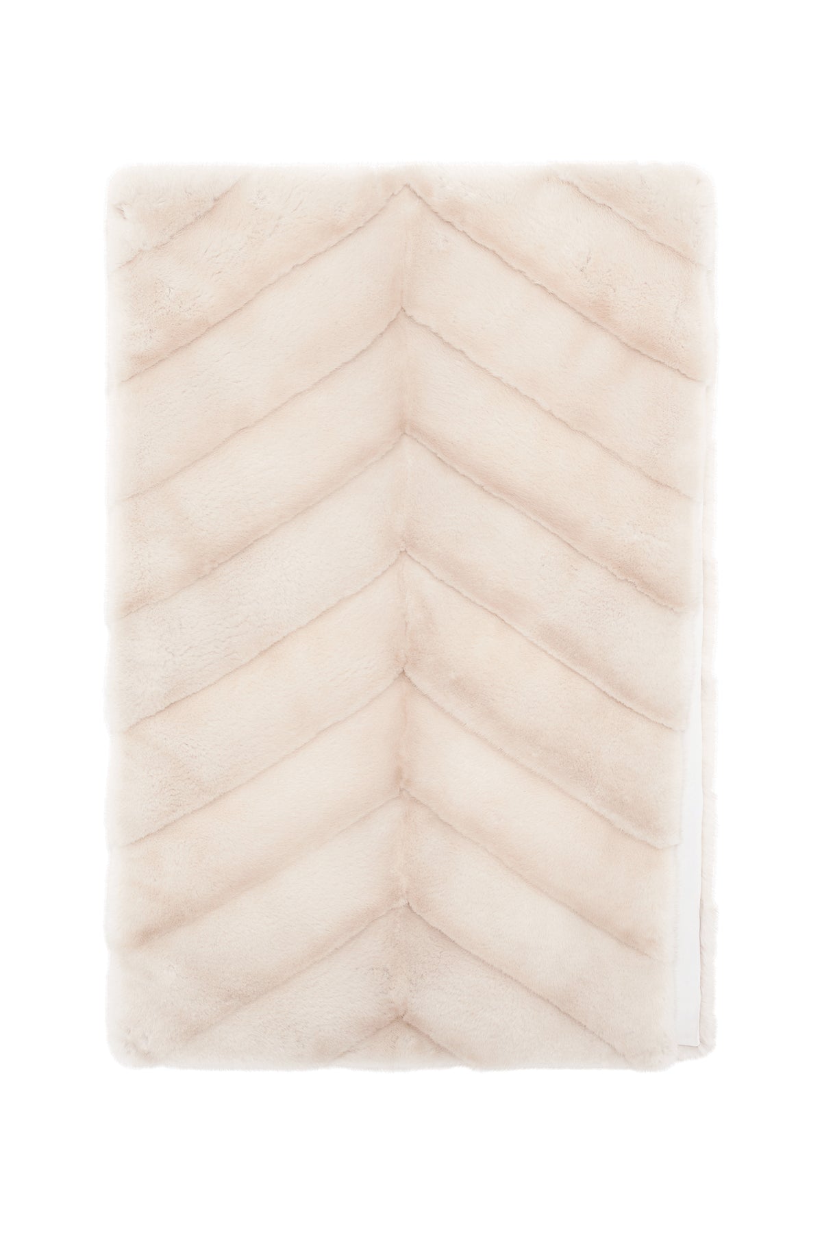 Maccabee Scarf in Ivory Recycled Fur