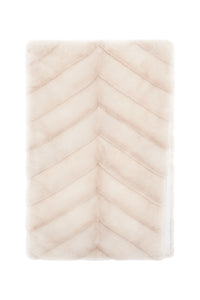 Maccabee Scarf in Ivory Recycled Fur