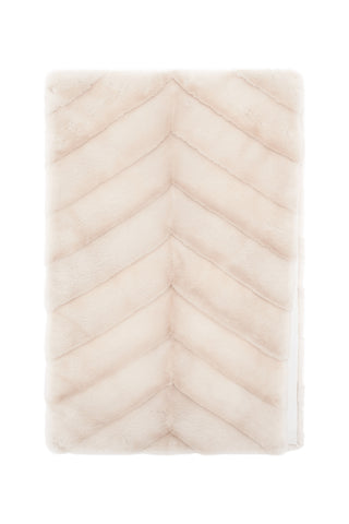 Maccabee Scarf in Ivory Recycled Fur