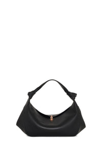 Small Antonia Shoulder Tie Knot Bag in Soft Nappa Leather