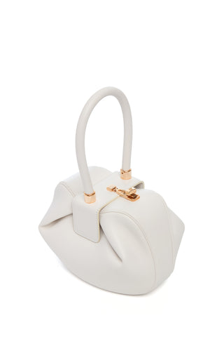 Ivory Nappa Leather Nina Bag - Side Profile | Gabriela Hearst