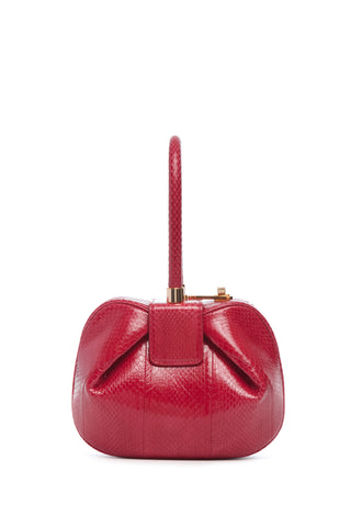 Red Snakeskin Nina Bag - Back View | Gabriela Hearst