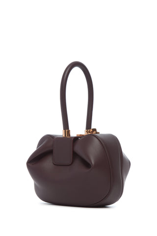 Bordeaux Nappa Leather Nina Bag - Side Profile | Gabriela Hearst