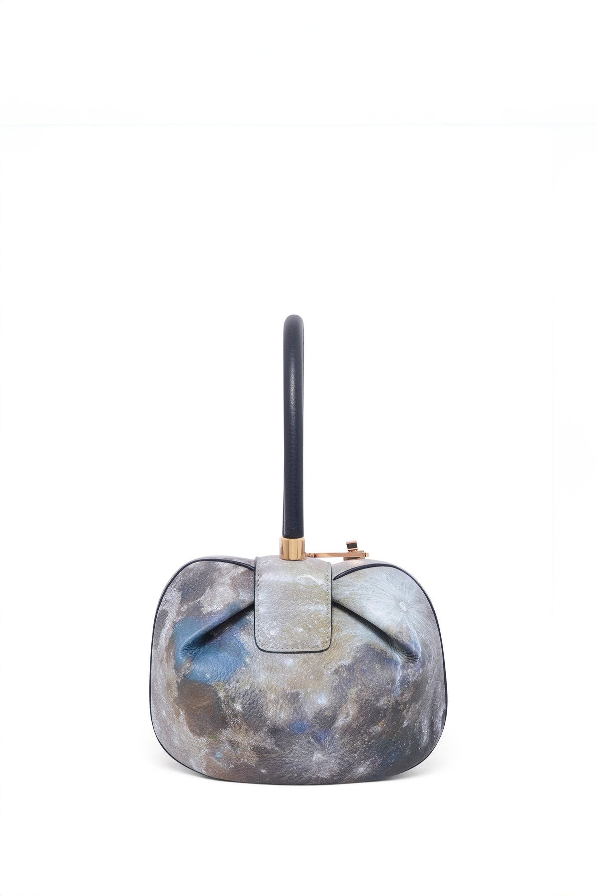 Nina Bag in Navy Textured Painted Leather