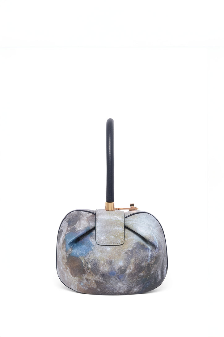 Nina Bag in Navy Textured Painted Leather