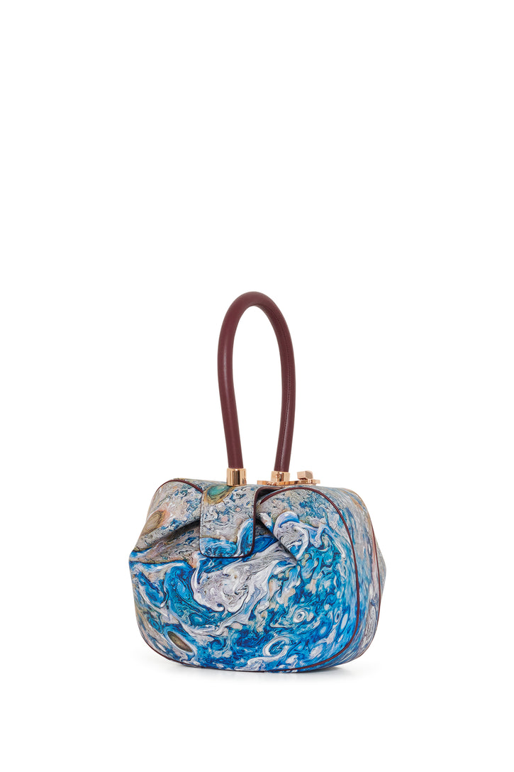 Demi Jupiter Bag in Painted Bordeaux Textured Leather