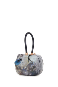 Nina Bag in Navy Textured Painted Leather