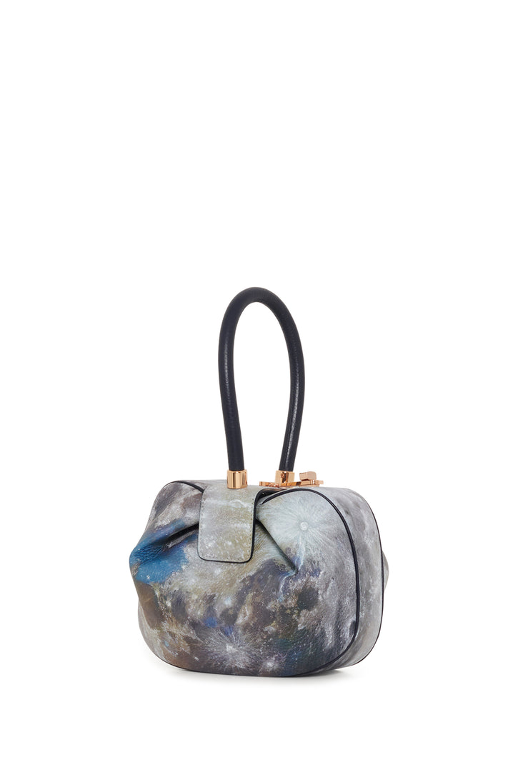 Nina Bag in Navy Textured Painted Leather