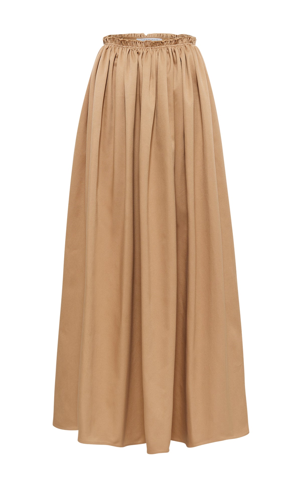 Chiara Skirt in Camel Sea Island Cotton Twill