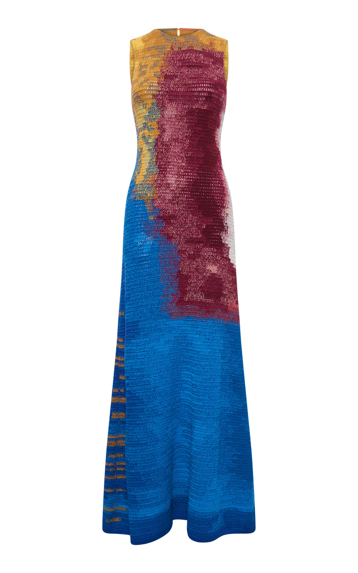 June Knit Maxi Dress in Aurora Multi Cashmere