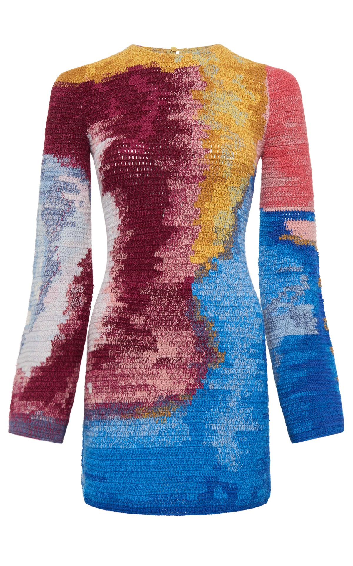 Millicent Crochet Tunic in Aurora Multi Cashmere Wool