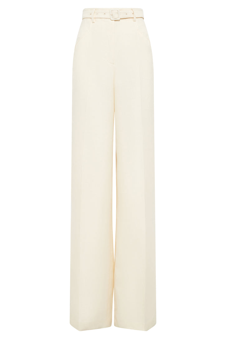 Norman Pant in Textured Linen Slub