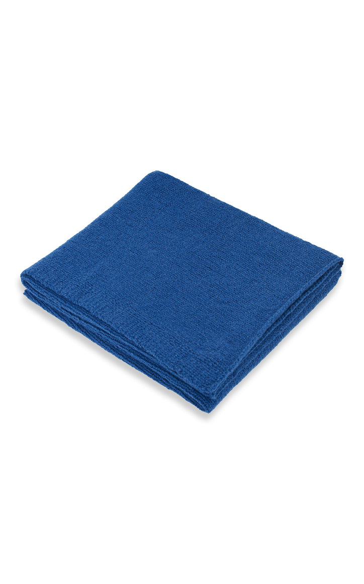 Nyja Knit Blanket in Dark Blue Denim Cashmere