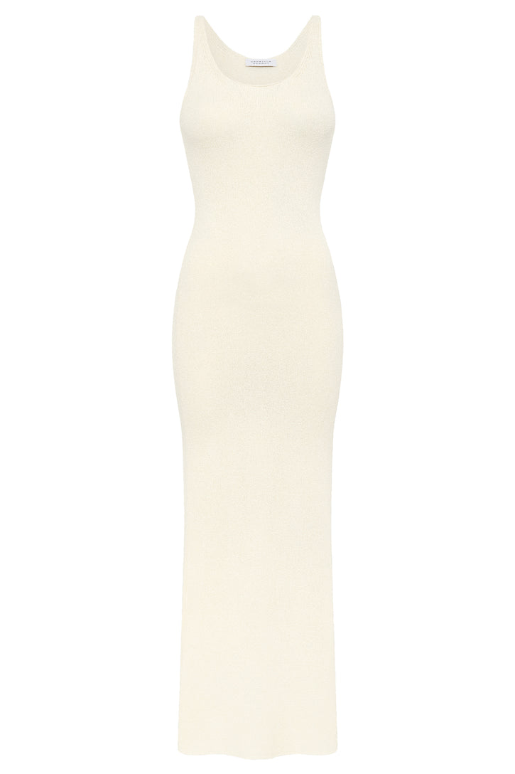 Nyra Dress in Ivory Mulberry Silk