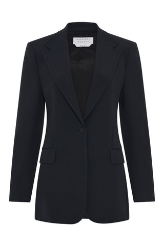 Black Silk Wool Orren Blazer - Front Product View | Gabriela Hearst