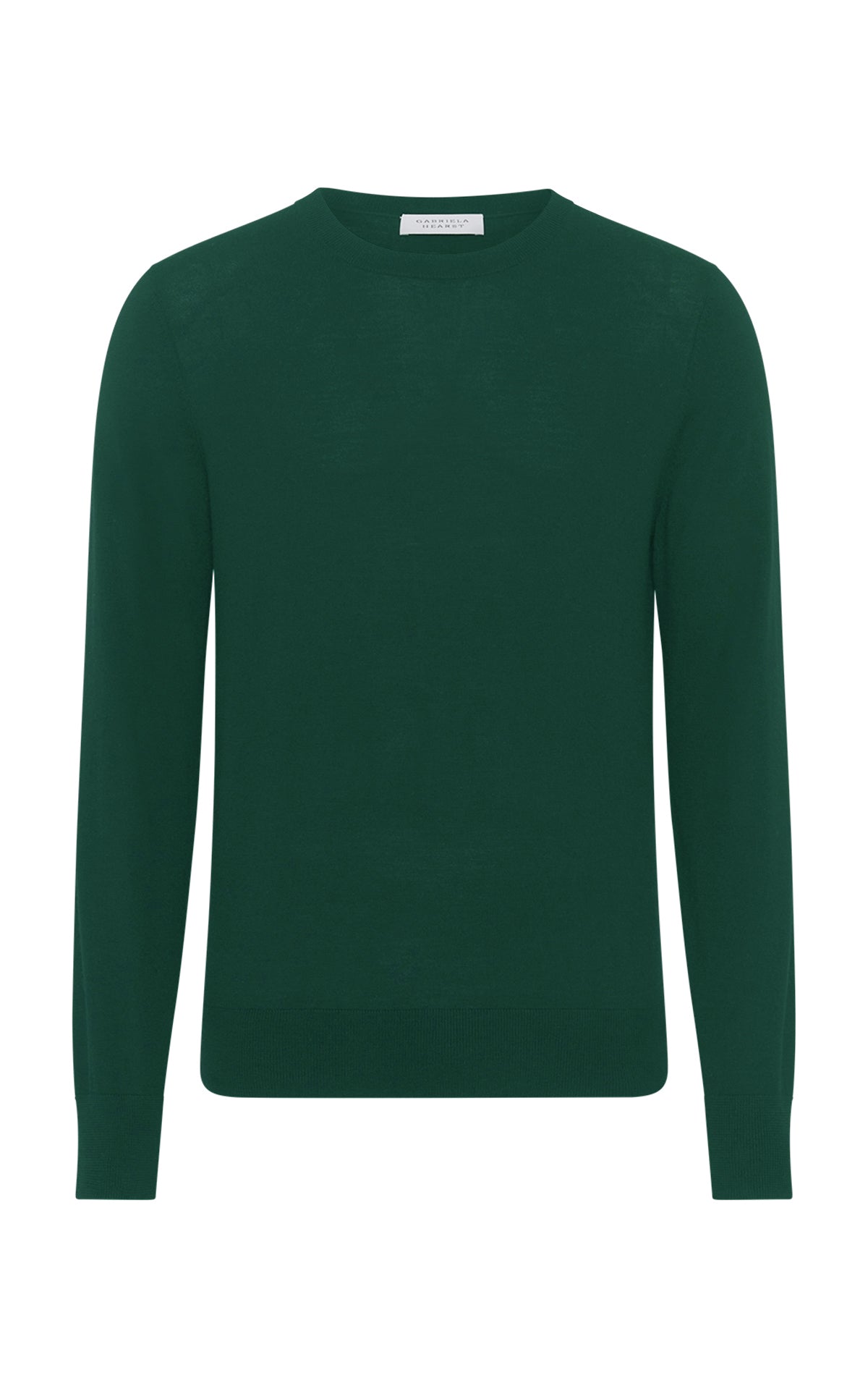Palco Knit Sweater in English Green Virgin Wool