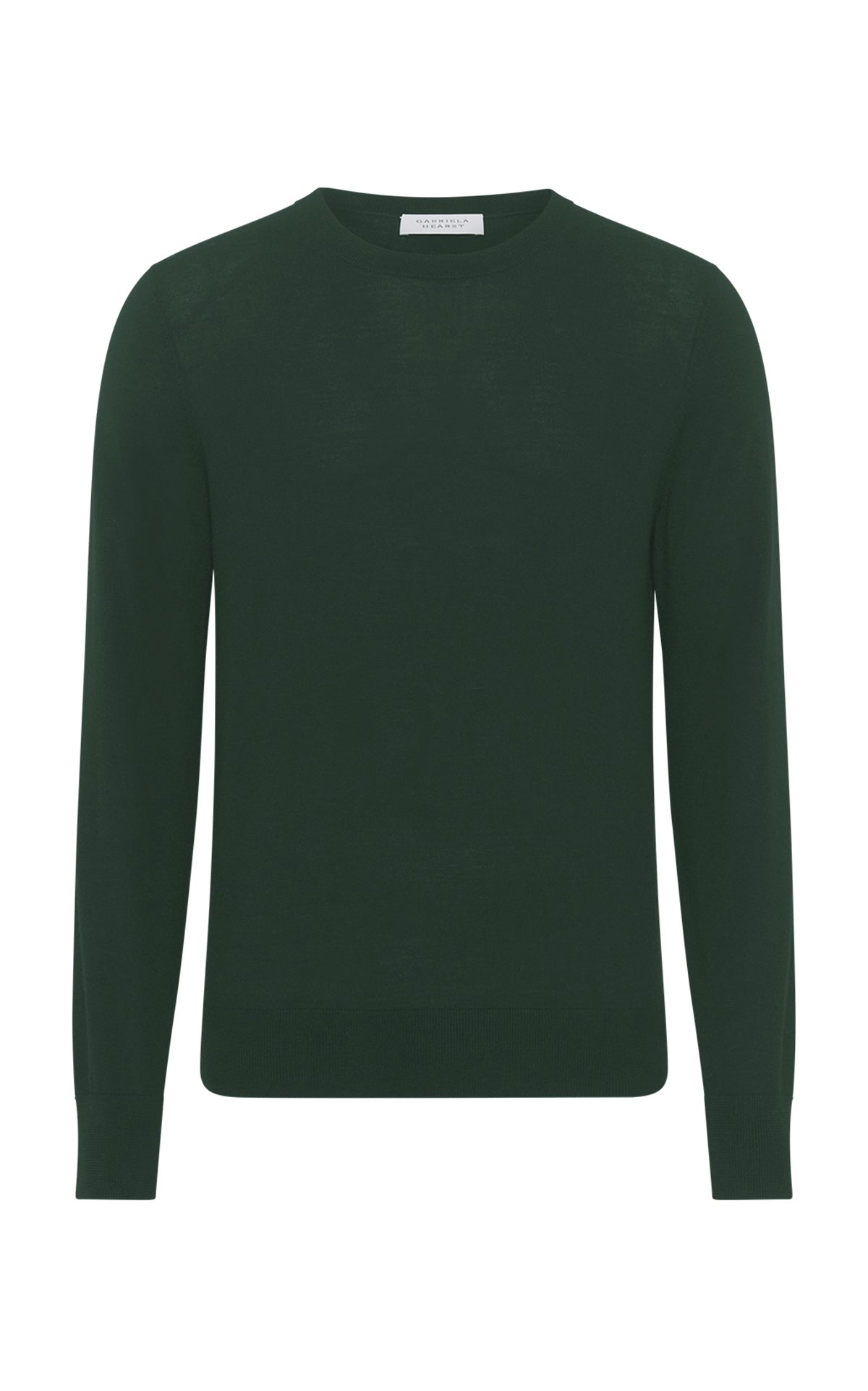 Palco Knit Sweater in English Green Virgin Wool