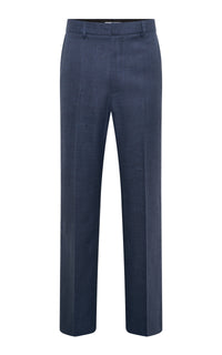 Harold Pant in Denim Virgin Wool Silk with Linen