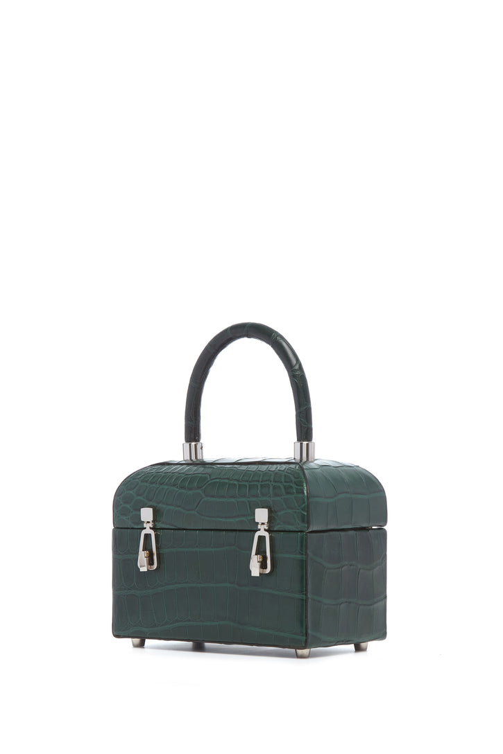 Patsy Bag in Green Crocodile Leather