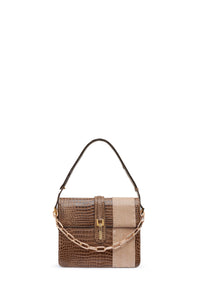 Vintage No.10 Bag in Cognac Crocodile and Snakeskin